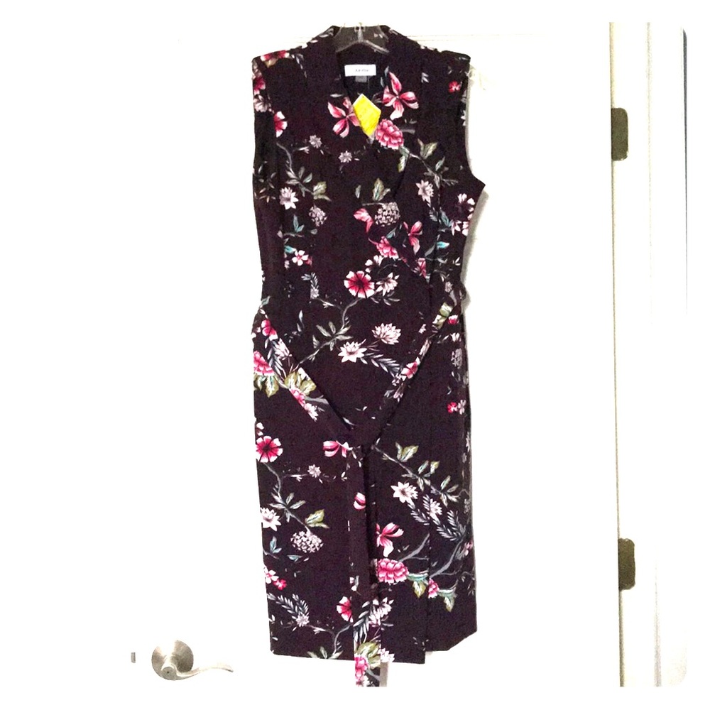 Belted Calvin Klein dress